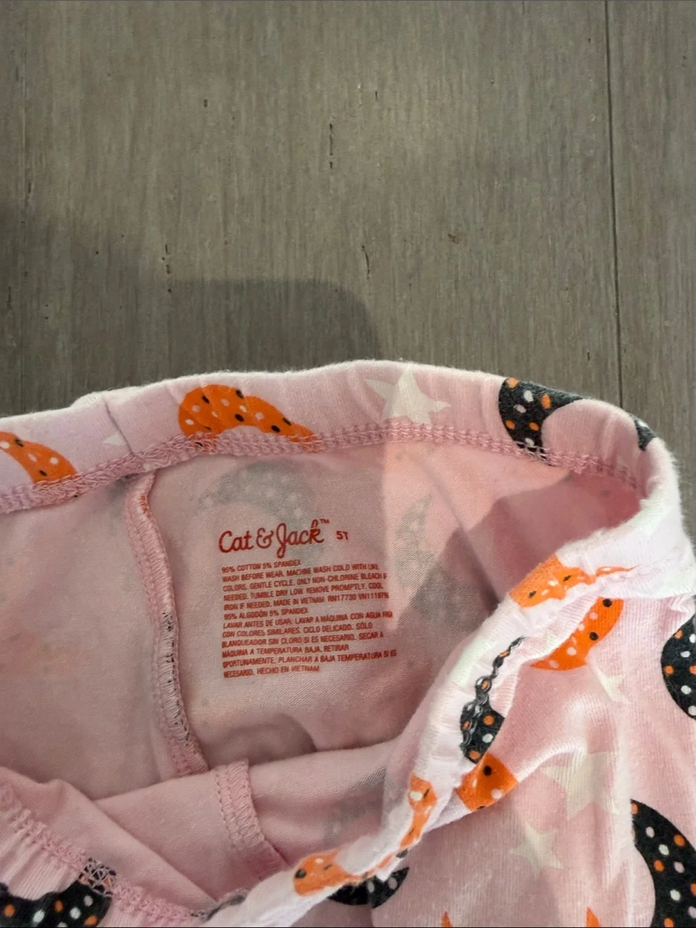 Cat and Jack Kids Fall outfit and leggings - 5T